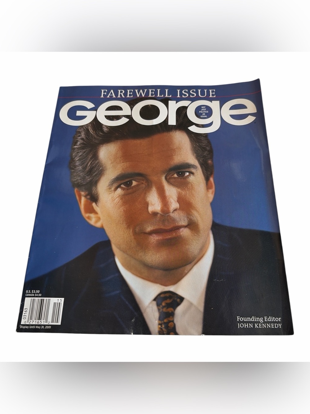 🔥 George Magazine May 2001 Farewell Final Issue JFK Jr John Kennedy Vol 6 No 1🔥